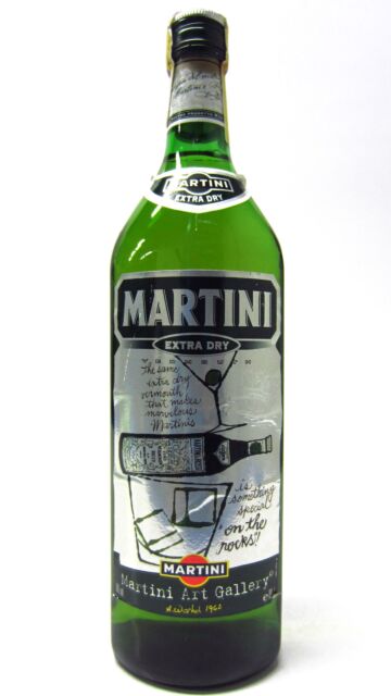 Martini - Extra Dry Andy Warhol 1962 Label Vermouth