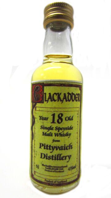 Pittyvaich (silent) - Blackadder Single Malt Scotch 18 year old Whisky Miniature