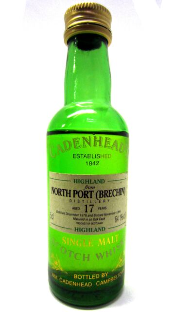 North Port (silent) - Cadenhead's Single Malt Scotch 1976 17 year old Whisky Miniature