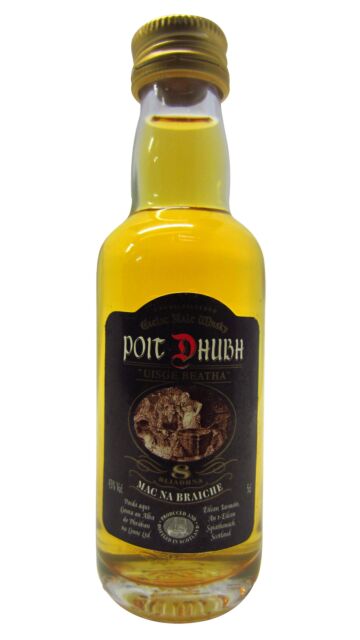 Poit Dhubh - Black Label 8 year old Whisky Miniature