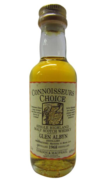 Glen Albyn (silent) - Connoisseurs Choice Single Malt Scotch 1968 Whisky Miniature