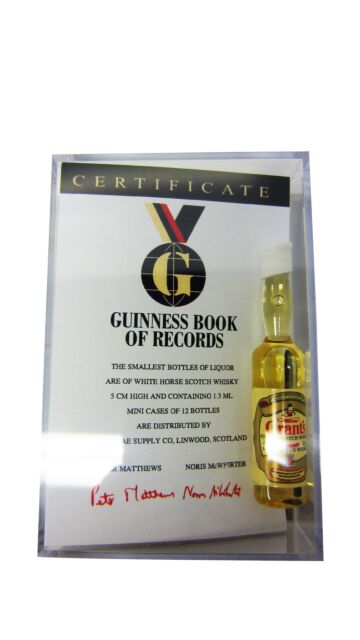 William Grant's - Certificate & World's Smallest Whisky
