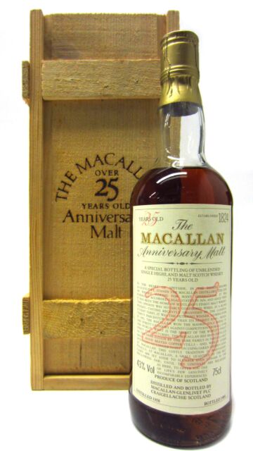The Macallan - 1984 Release Anniversary Malt Highland Single Malt Scotch 1958 25 year old Whisky