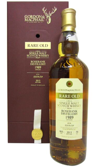 Rosebank (silent) - Gordon & MacPhail Rare Old Single Malt Scotch 1989 24 year old Whisky