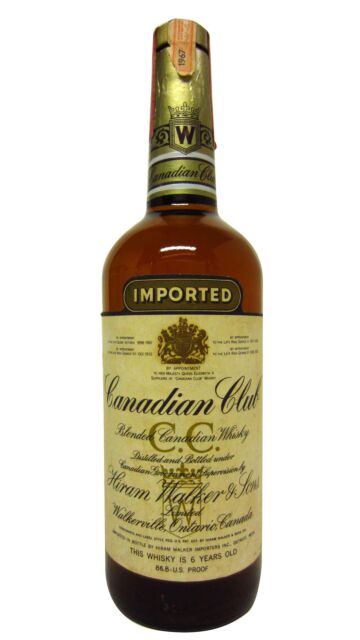 Canadian Club - Blended Canadian 6 year old Whisky