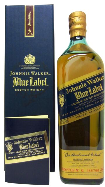 Johnnie Walker - Blue Label Blended Scotch Whisky (75cl) (Old Bottling)