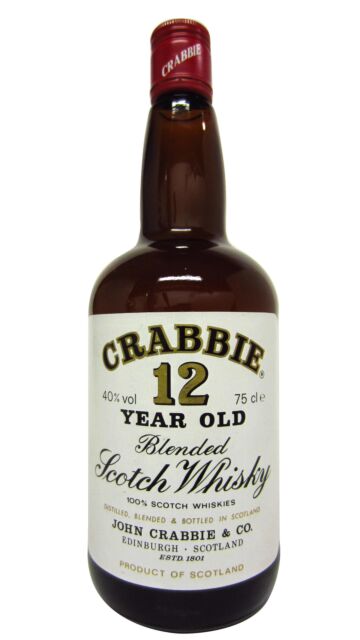 Crabbie - Highland Blended Scotch 12 year old Whisky (1980's Bottling) (75cl)