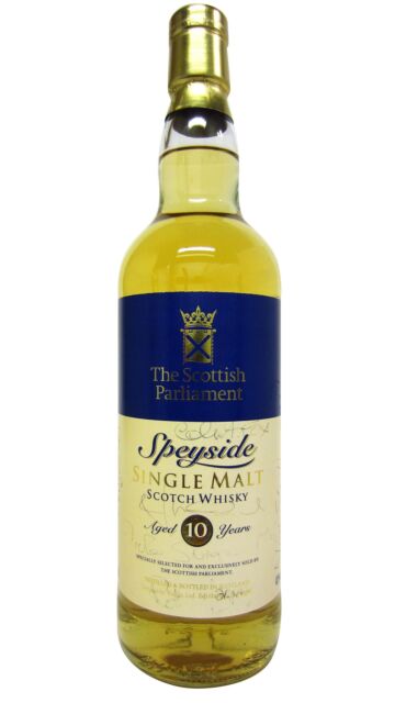 The Scottish Parliament - Speyside Single Malt Scotch 10 year old Whisky