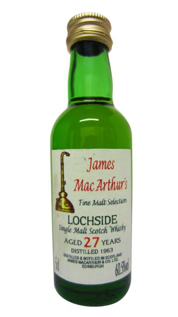 Lochside (silent) - James MacArthur Fine Malt 1963 27 year old Whisky Miniature