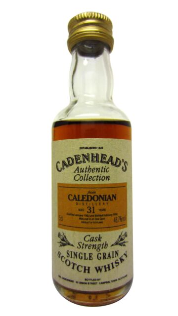 Caledonian (Silent) - Cadenhead's Single Malt Scotch 1963 31 year old Whisky Miniature