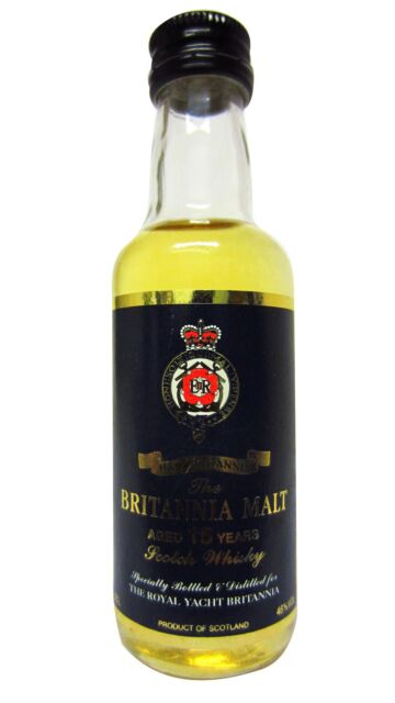 The Royal Yacht Britannia - Blended Scotch 15 year old Whisky Miniature