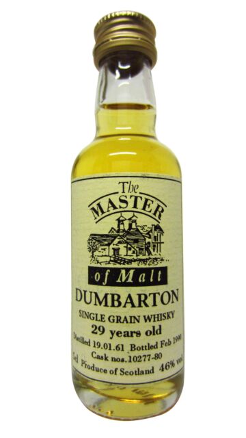 Dumbarton (silent) - Single Grain 1961 29 year old Whisky Miniature