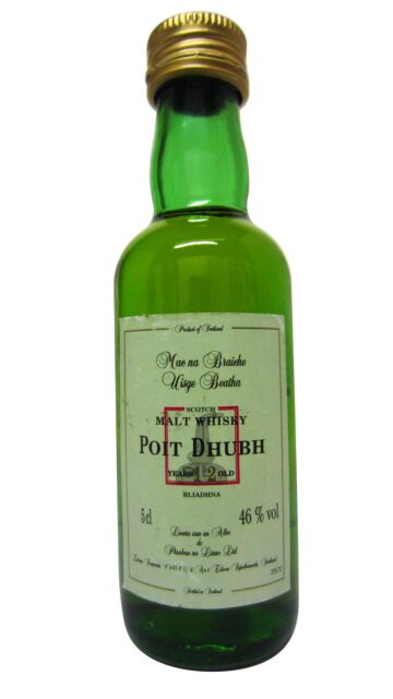 Poit Dhubh - Malt 12 year old Whisky Miniature