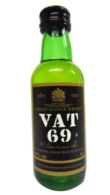 VAT 69 - Finest Scotch Whisky Miniature