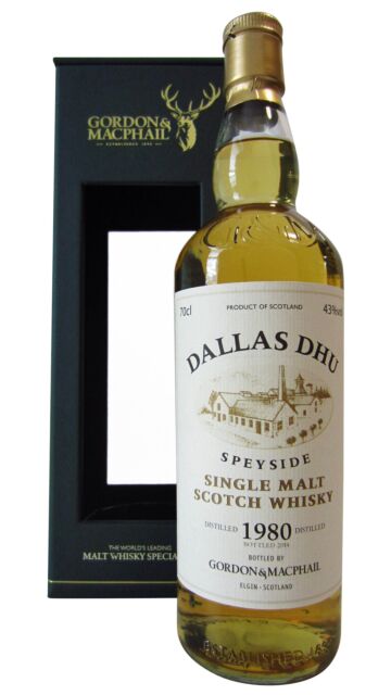 Dallas Dhu (silent) - Gordon & MacPhail Single Malt Scotch 1980 34 year old Whisky