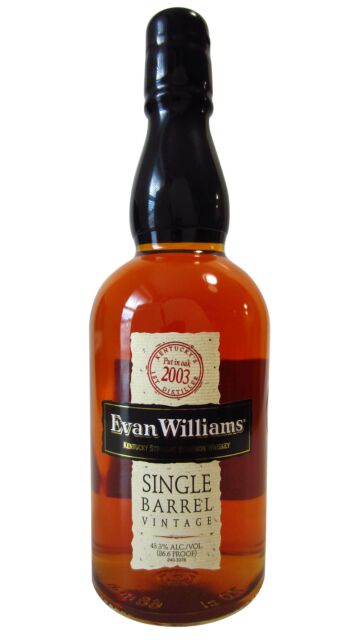 Evan Williams - Single Barrel Vintage Kentucky Straight Bourbon 2003 10 year old Whiskey