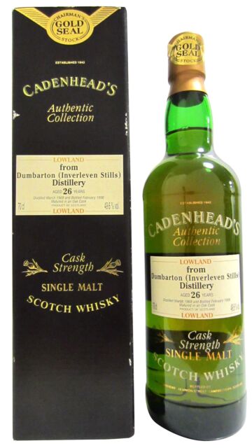 Dumbarton (silent) - Cadenhead's Chairmans Stock 1969 26 year old Whisky