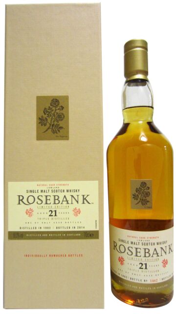 Rosebank (silent) - 2014 Special Release Single Malt Scotch 1992 21 year old Whisky