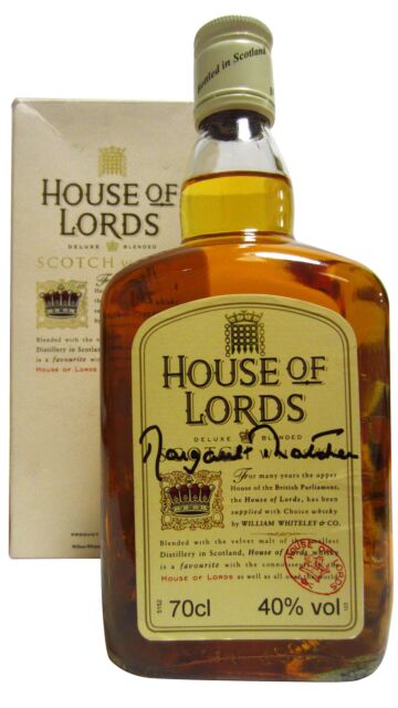 House of Lords - Signed By Margaret Thatcher Blended Scotch Whisky