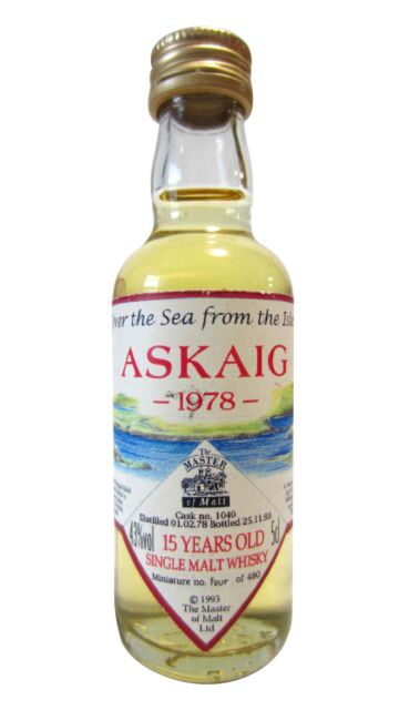 Undisclosed Islay - Askaig Single Cask 1978 15 year old Whisky Miniature