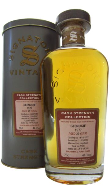 Glenugie (silent) - Signatory Vintage Cask Strength Collection Single Cask #5508 1977 29 year old Whisky