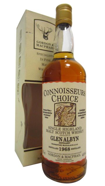 Glen Albyn (silent) - Connoisseurs Choice Single Malt Scotch 1968 23 year old Whisky