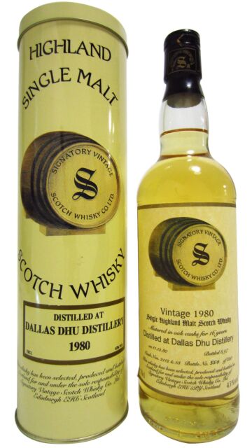 Dallas Dhu (silent) - Signatory Vintage Single Malt Scotch 1980 16 year old Whisky