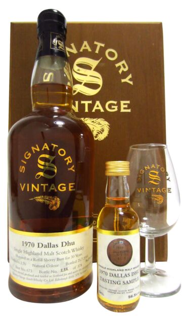 Dallas Dhu (silent) - Signatory Vintage Rare Reserve Box Set 1970 30 year old Whisky