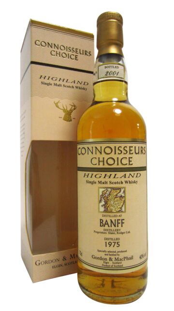 Banff (silent) - Connoisseurs Choice Single Malt Scotch 1975 25 year old Whisky