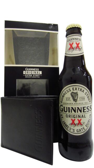 Guinness - Original Extra Stout Beer Leather Wallet Gift Pack