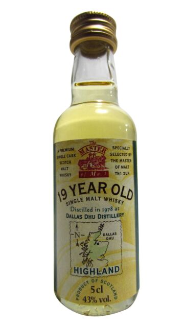 Dallas Dhu (silent) - Single Malt 1978 19 year old Whisky Miniature