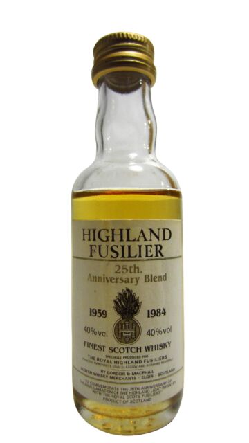 Highland Fusilier - 25th Anniversary Whisky Miniature