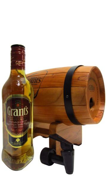 William Grant's - Wooden Barrel Dispenser & Family Reserve Scotch Whisky
