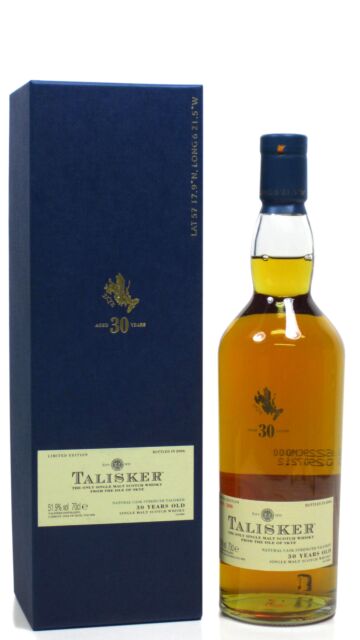 Talisker - Natural Cask Strength Single Malt Scotch 30 year old Whisky