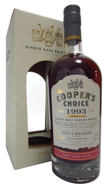 Allt-a-Bhainne - Cooper's Choice - Single Port Cask #9338 1993 22 year old Whisky