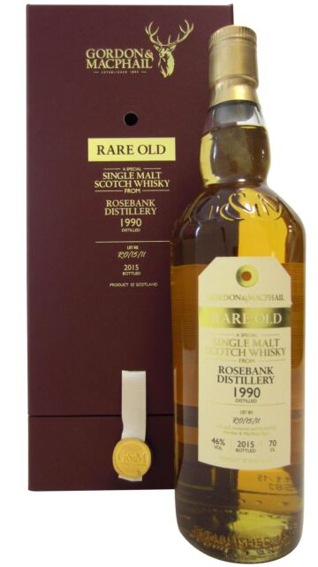 Rosebank (silent) - Gordon & MacPhail Rare Old Single Malt Scotch 1990 25 year old Whisky