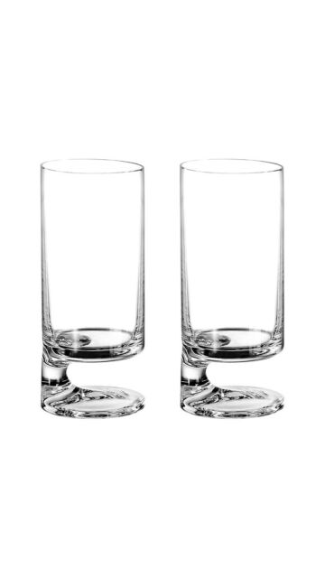 Joe Colombo - Smoke Bibita Highball Glass (Twin Pack)