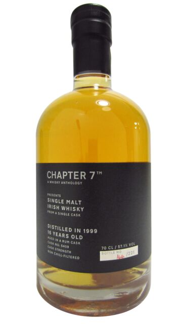 Undisclosed Irish - Chapter 7 Single Rum Cask #5409 1999 16 year old Whiskey