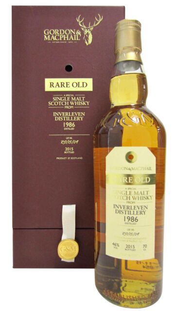 Inverleven (silent) - Gordon & MacPhail Rare Old Single Malt Scotch 1986 29 year old Whisky