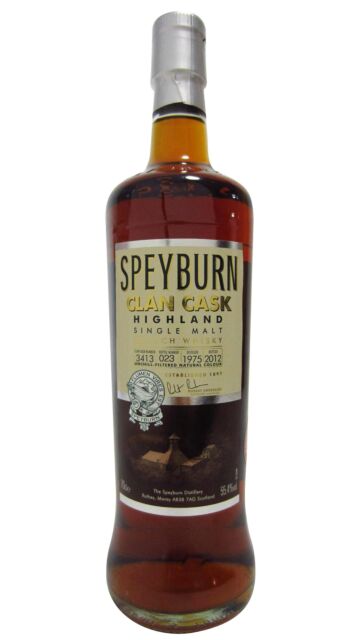 Speyburn - Clan Cask Single Cask #3413 1975 37 year old Whisky