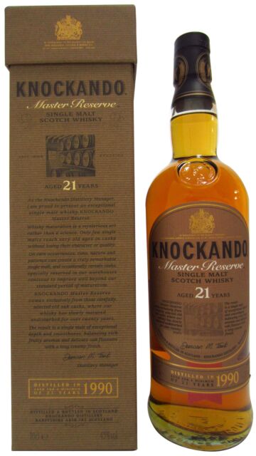 Knockando - Master Reserve Single Malt 1990 21 year old Whisky (Old Bottling)