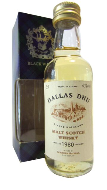 Dallas Dhu (silent) - Gordon & MacPhail Single Malt Scotch 1980 Whisky Miniature