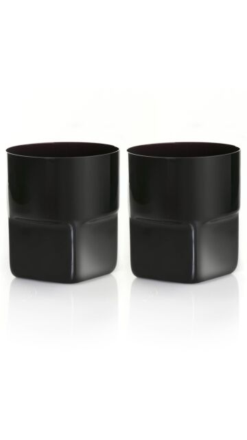 Sergio Asti - Old Fashioned Glass (Black) (Twin Pack)