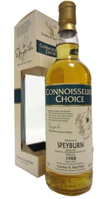 Speyburn - Connoisseurs Choice Single Malt Scotch 1988 22 year old Whisky