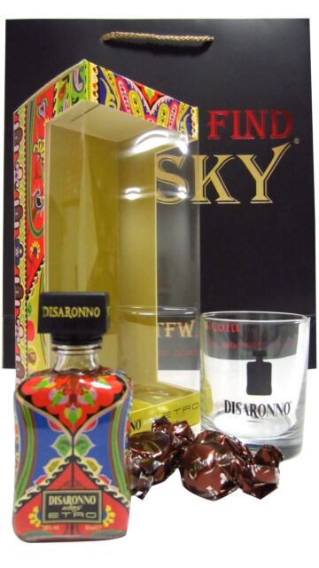 Disaronno - Wears Etro - Special Edition Liqueur Chocolates & Glass Gift Pack