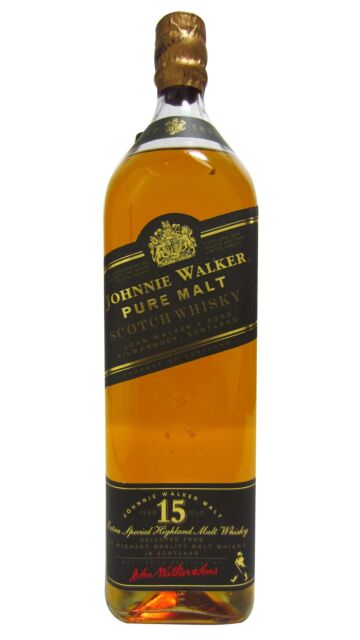 Johnnie Walker - Green Label Blended Scotch 15 year old Whisky (1 Litre)