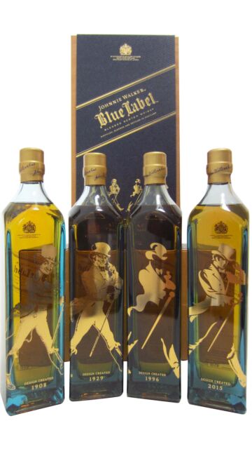 Johnnie Walker - Blue Label Progression Of The Striding Man Blended Scotch Whisky (4 x 20cl)