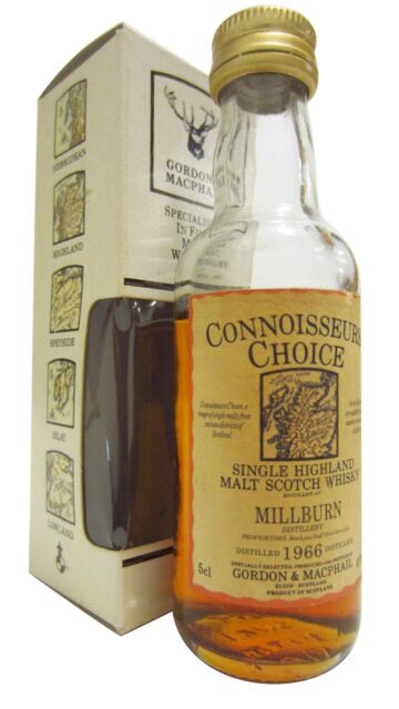 Millburn (silent) - Connoisseurs Choice Single Malt Scotch 1966 Whisky Miniature