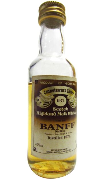 Banff (silent) - Connoisseurs Choice Single Malt Scotch 1974 Whisky Miniature (Low Fill Level)