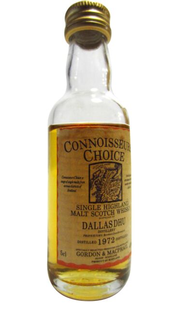 Dallas Dhu (silent) - Connoisseurs Choice Single Malt Scotch 1972 Whisky Miniature